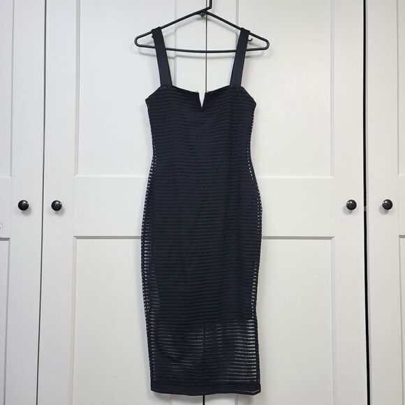 Good American sheer mesh midi dress, size 1 (small) - Picture 6 of 13